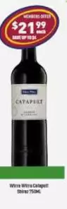 Wirra Wirra - Catapult Shiraz 750ml offers at $21.99 in Liquor Legends