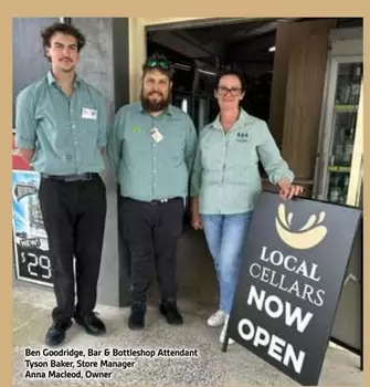 Ben Goodridge, Bar & Bottleshop Atendant Tyson Baker, Stone Ranger offers at $29 in Foodland
