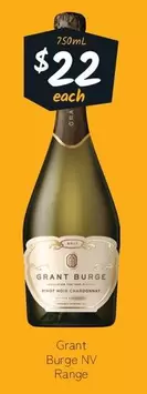 Grant Burge - Nv Range offers at $22 in Cellarbrations