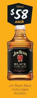 Jim Beam -  Black Extra Aged Bourbon offers at $58 in Cellarbrations