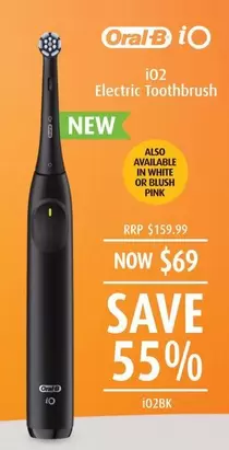 Oral B - I02 Electric Toothbrush offers at $69 in Shaver Shop