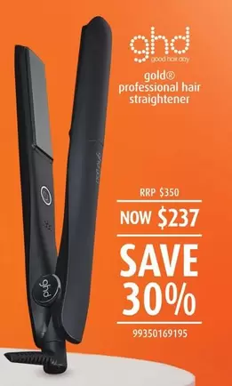 Ghd - Gold Professional Hair Straightener offers at $237 in Shaver Shop