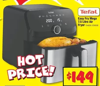 Tefal - Easy Fry Mega 7.5 Litre Air Fryer offers at $149 in JB Hi Fi