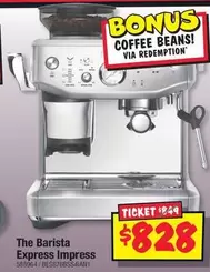 Barista - The  Express Impress offers at $828 in JB Hi Fi