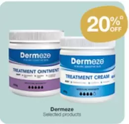 Dermeze -  Selected Products offers in Pharmacy Best Buys