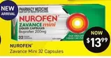 Nurofen - Zavance Mini 32 Capsules offers at $13.99 in Chemist King