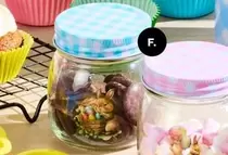 Glass Jar With Motif 300ml offers at $1.75 in The Reject Shop