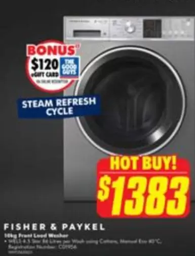 Refresh - Steam  Cycle offers at $1383 in The Good Guys