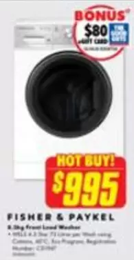 Fisher & Paykel -  Fish 600ml offers at $995 in The Good Guys
