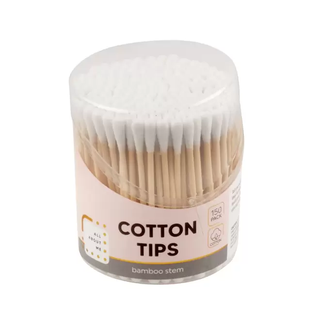 Cotton Tips 150Pk Wood Stem offers at $2 in Red Dot