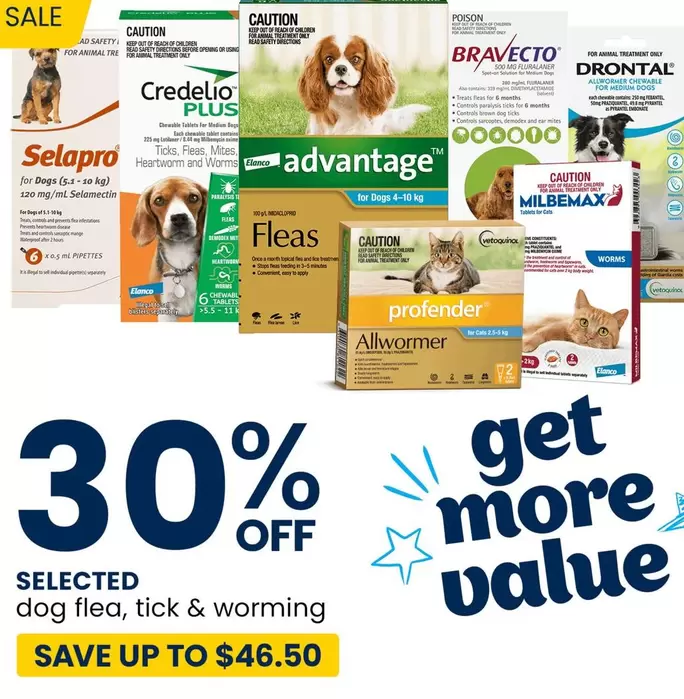 Dog Flea, Tick & Worming offers in PETstock