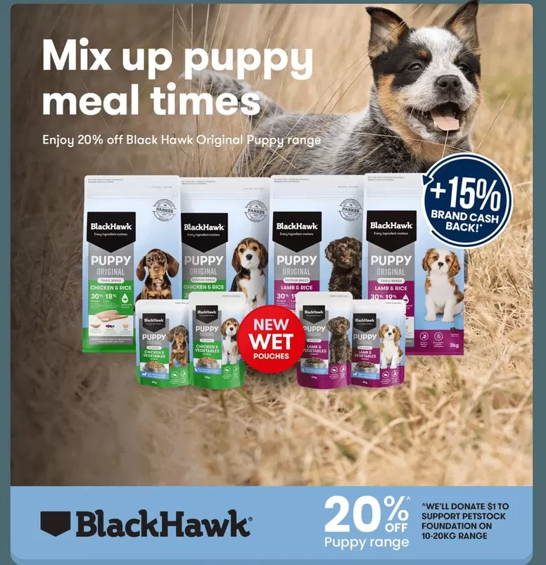 Black Hawk - Puppy Range offers in PETstock