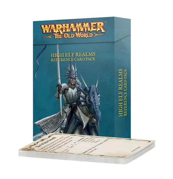 High Elf Realms Reference Card Pack offers at $16.5 in Games Workshop