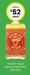Howler Head -  Banana Bourbon Whiskey offers at $52 in The Bottle-O