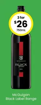 Mcguigan -  Black Label Range offers at $26 in The Bottle-O