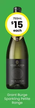 Grant Burge - Sparkling Petite Range offers at $15 in The Bottle-O