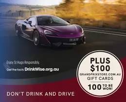 St Hugo - Don't Drink And Drive offers at $100 in Bottlemart
