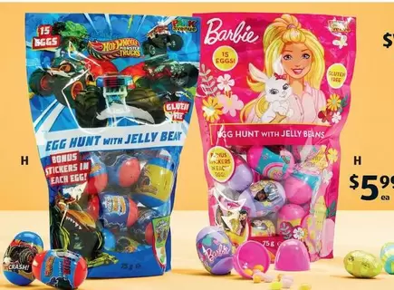 Egg Hunt Pack With Jelly Beans 15pk/75g  offers at $5.99 in ALDI