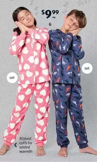 Children’s Flannelette PJ Set offers at $9.99 in ALDI