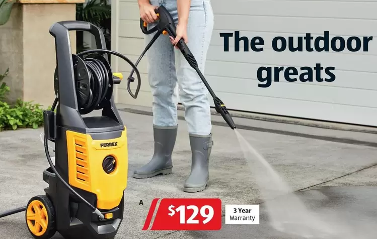 High Pressure Cleaner 2000W offers at $129 in ALDI