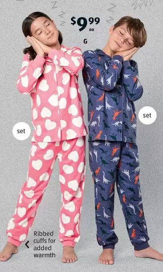 Children’s Flannelette PJ Set offers at $9.99 in ALDI
