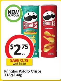 Pringles - Potato Crisps 118g-134g offers at $2.75 in Coles