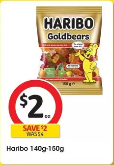 Haribo - 140g-150g offers at $2 in Coles