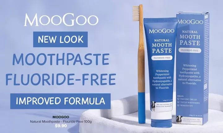 Moogoo -  Natural Moothpaste - Flouride Free 100g offers at $9.9 in Ramsay Pharmacy