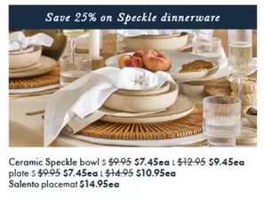 Ceramic Speckle Bowl offers at $7.45 in Pillow Talk