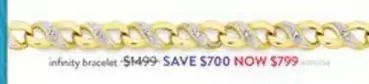 Infinity Bracelet  offers at $799 in Goldmark