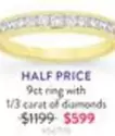 9ct Ring With Tv offers at $599 in Goldmark