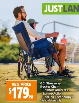Comfort - GT Stowaway Rocker Chair offers at $179 in Anaconda