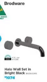 Halo Wall Set In Bright Black offers at $1074 in E&S