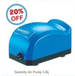 Serenity - Air Pump 1.6L offers in Just For Pets