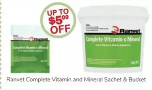 Ranvet -  Complete Vitamin And Mineral Sachet & Bucket offers in Just For Pets