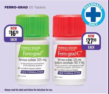 Ferro-grad C - 30 Tablets offers at $16.19 in Wizard Pharmacy
