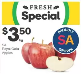 Sa Royal Gala Apples offers at $3.5 in Woolworths