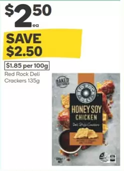 Red Rock Deli - Crackers 135g offers at $2.5 in Woolworths