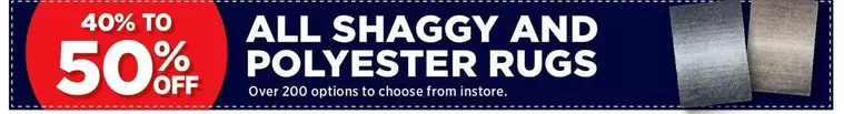 All Shaggy And Polyester Rugs offers in Spotlight