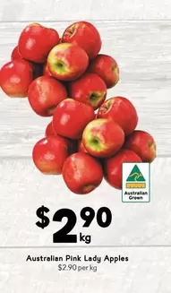 Australian Pink Lady Apples offers at $2.9 in Drakes