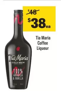 Tia Maria -  Coffee Liqueur offers at $38 in Liquorland