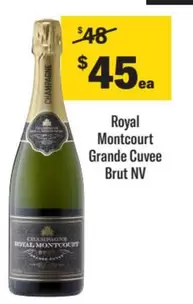 Brut - Royal Montcourt Grande Cuvee  Nv offers at $45 in Liquorland