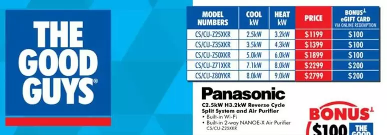Panasonic - C&D 2x6. Mg. 250ml offers at $100 in The Good Guys