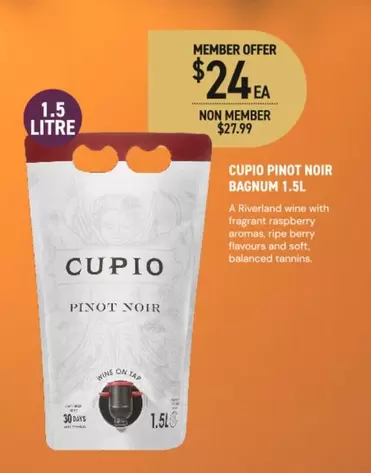 Pinot Noir Bagnum 1.5l offers at $27.99 in Dan Murphy's