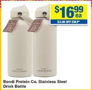 Bondi Protein Co. Stainless Steel Drink Bottle offers at $16.99 in My Chemist