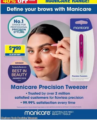 Manicare - Precision Treezer offers at $7.99 in My Chemist