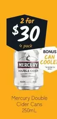 Mercury -  Double Cider Cans 250ml offers at $30 in Cellarbrations