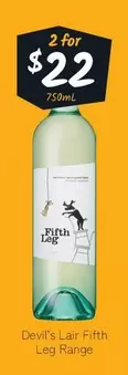Devil's Lair - Fifth Leg Range offers at $22 in Cellarbrations