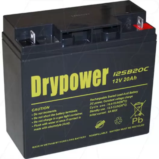 Drypower 12V 20Ah SLA Cyclic Battery offers in Battery World