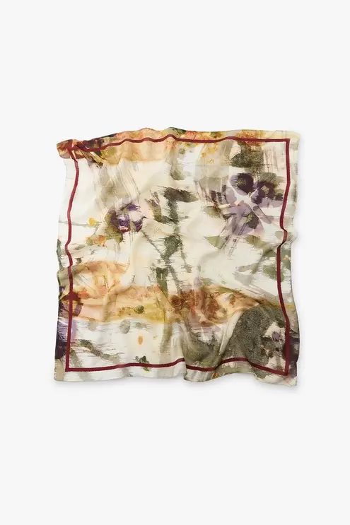 PRINTED VISCOSE SCARF offers at $35.95 in Zara